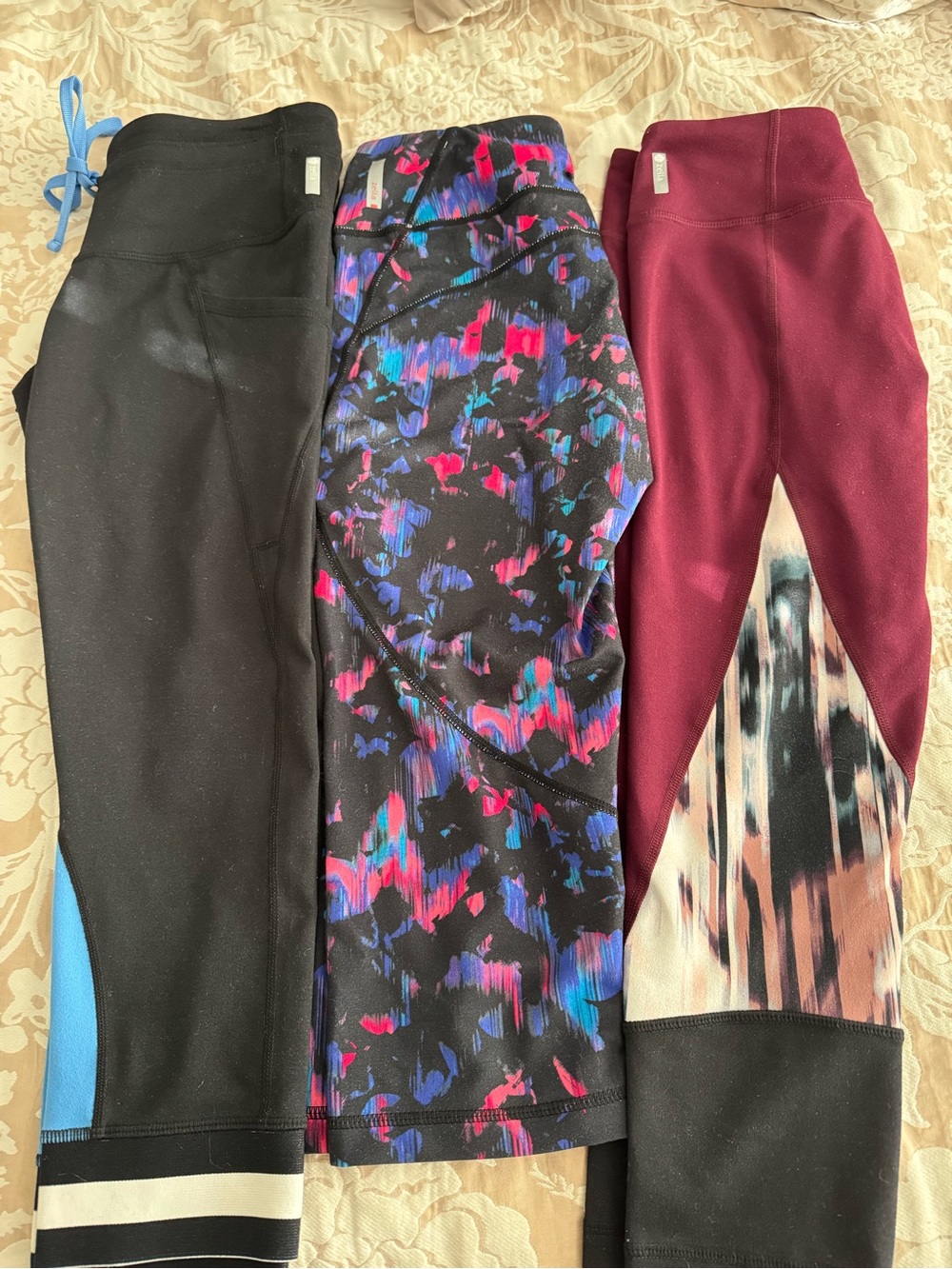 3 pair Women’s XS Zella capri workout pants (at or just below knee length)